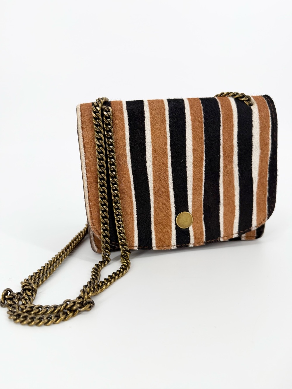 Madewell The Chain Crossbody in Calf Hair
